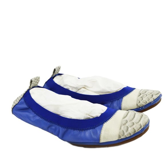 Yosi Samra Foldable Leather Ballet Flats #205-69 - Picture 1 of 5